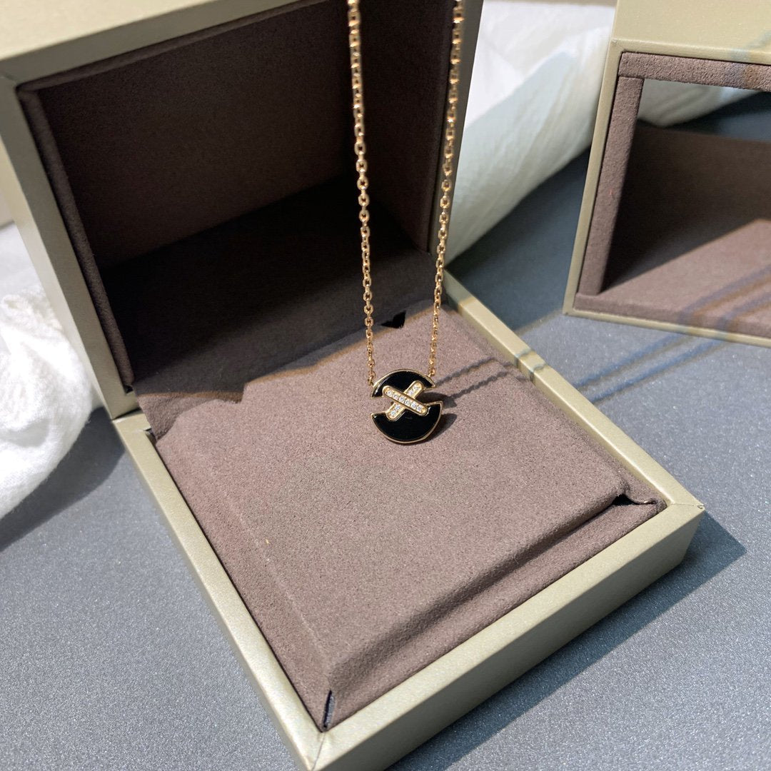 [Leaves]JEUX DE ROSE GOLD DIAMOND NECKLACE
