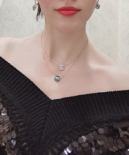 [Leaves]JEUX DE ROSE GOLD DIAMOND NECKLACE