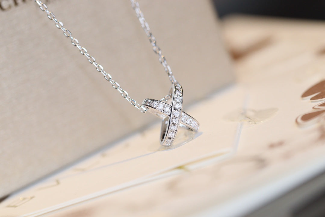 [Leaves]JEUX DE DIAMOND NECKLACE