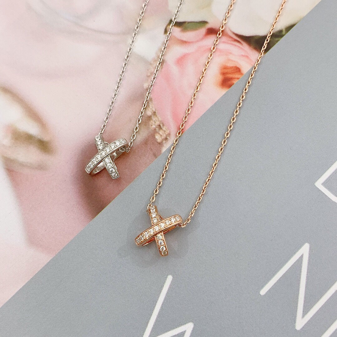 [Leaves]JEUX DE DIAMOND NECKLACE