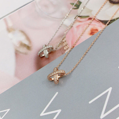 [Leaves]JEUX DE DIAMOND NECKLACE