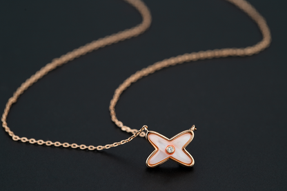 [Leaves]JEUX DE NECKLACE 1 DIAMOND