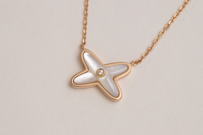 [Leaves]JEUX DE NECKLACE 1 DIAMOND