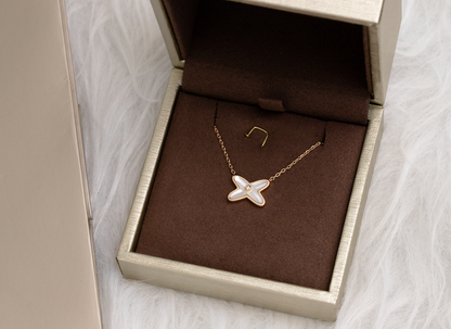 [Leaves]JEUX DE NECKLACE 1 DIAMOND