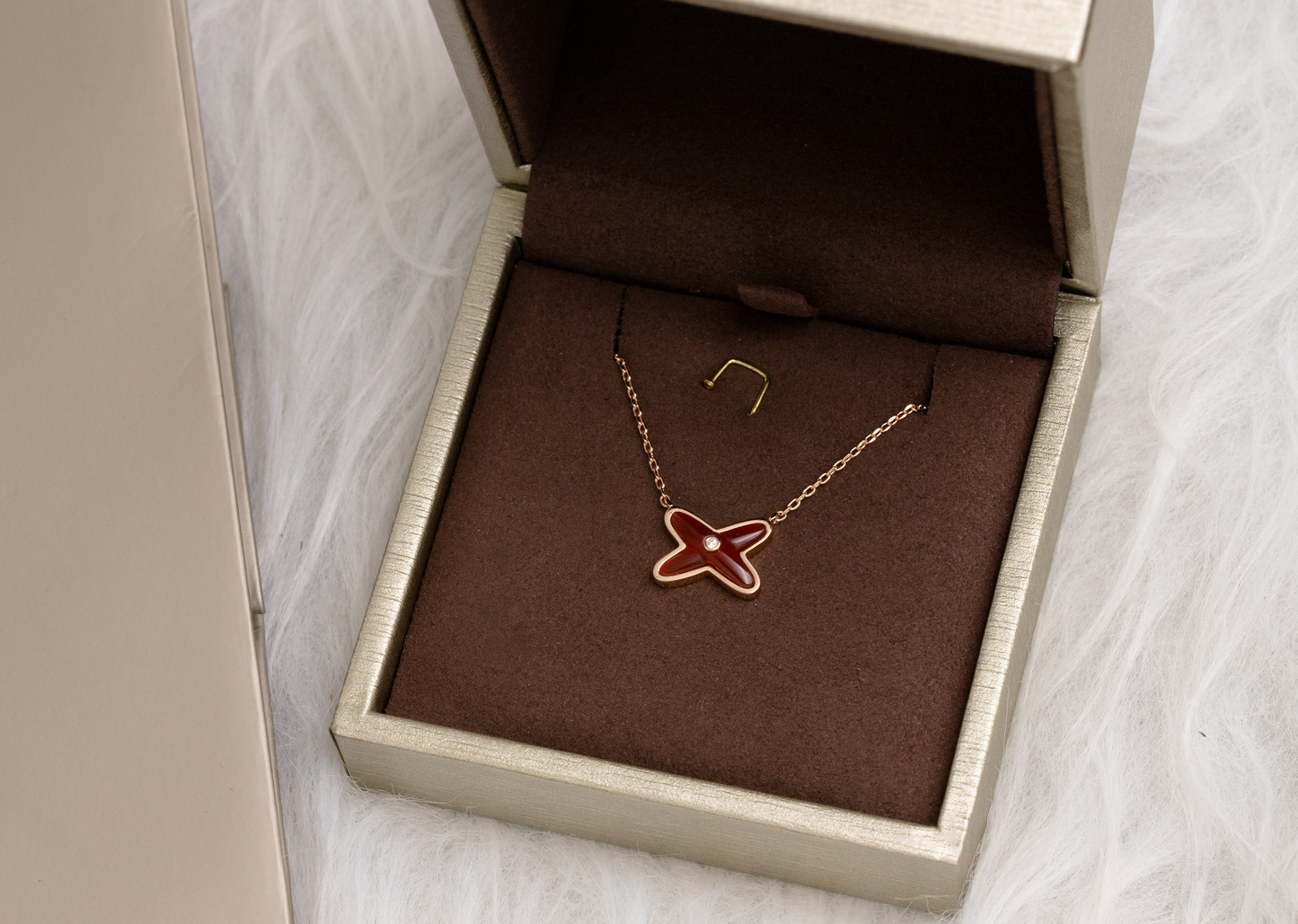 [Leaves]JEUX DE NECKLACE 1 DIAMOND