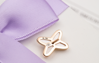 [Leaves]JEUX DE WHITE MOP ROSE GOLD DIAMOND EARRINGS