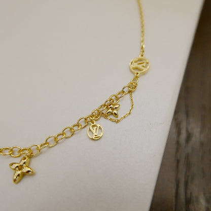 [Leaves]BLOOMING SUPPLE NECKLACE BRASS
