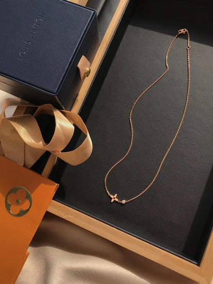 [Leaves]BLOSSOM PENDANT ROSE GOLD AND DIAMOND