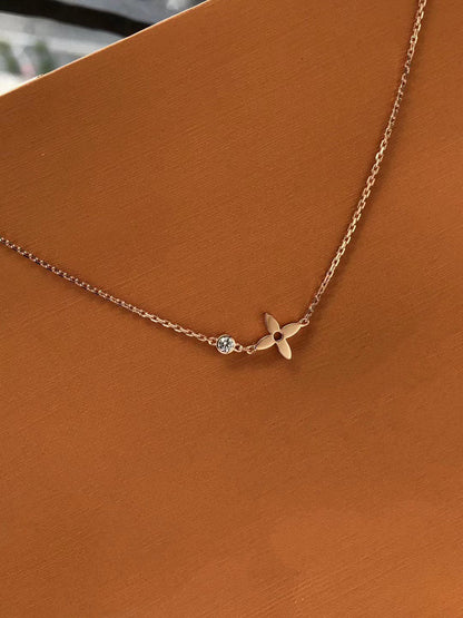 [Leaves]BLOSSOM PENDANT ROSE GOLD AND DIAMOND