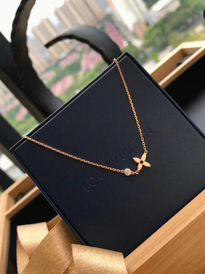 [Leaves]BLOSSOM PENDANT ROSE GOLD AND DIAMOND