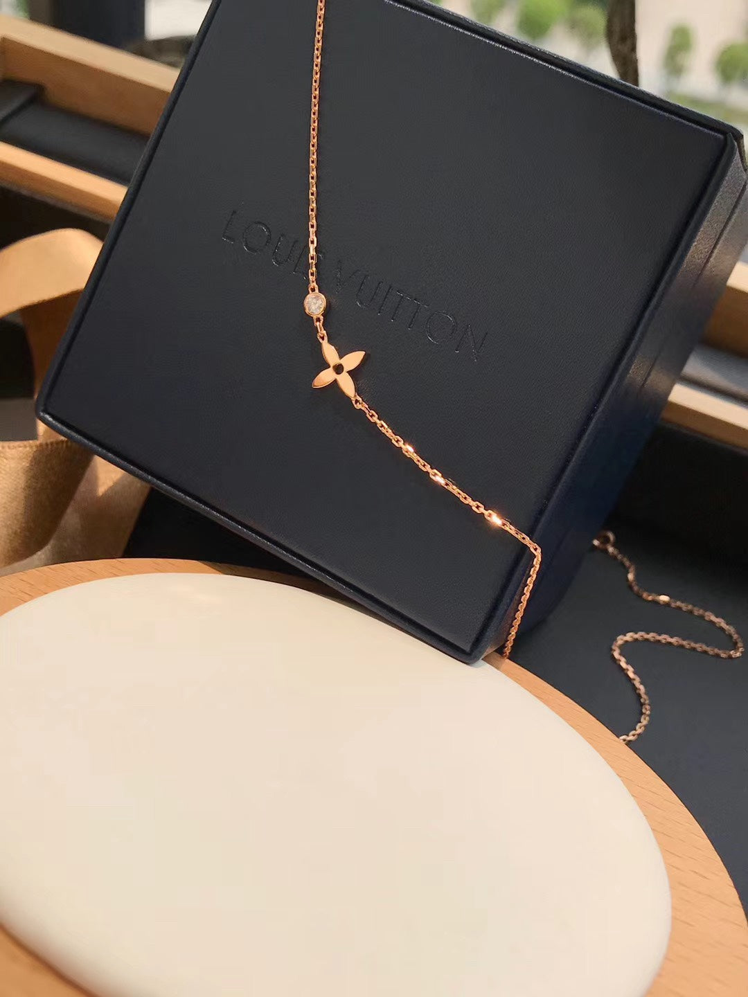 [Leaves]BLOSSOM PENDANT ROSE GOLD AND DIAMOND