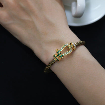 [Leaves]FORCE 10 GOLD GREEN DIAMOND PAVED