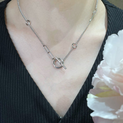 [Leaves]HM STERLING CHAINE D'ANCRE HEART