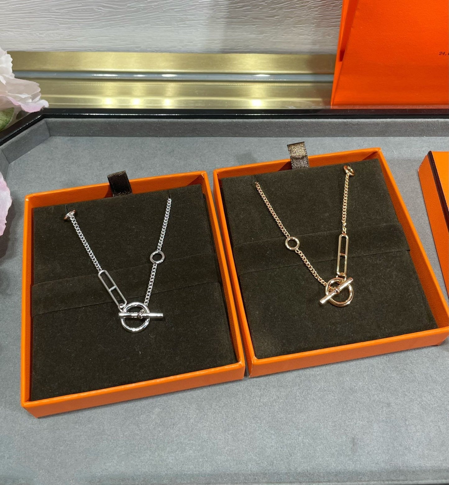 [Leaves]HM STERLING CHAINE D'ANCRE HEART