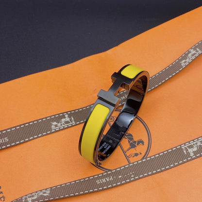 [Leaves]CLIC HM SO BLACK YELLOW BRACELET