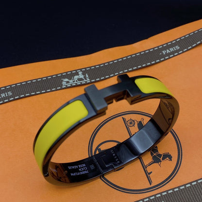 [Leaves]CLIC HM SO BLACK YELLOW BRACELET