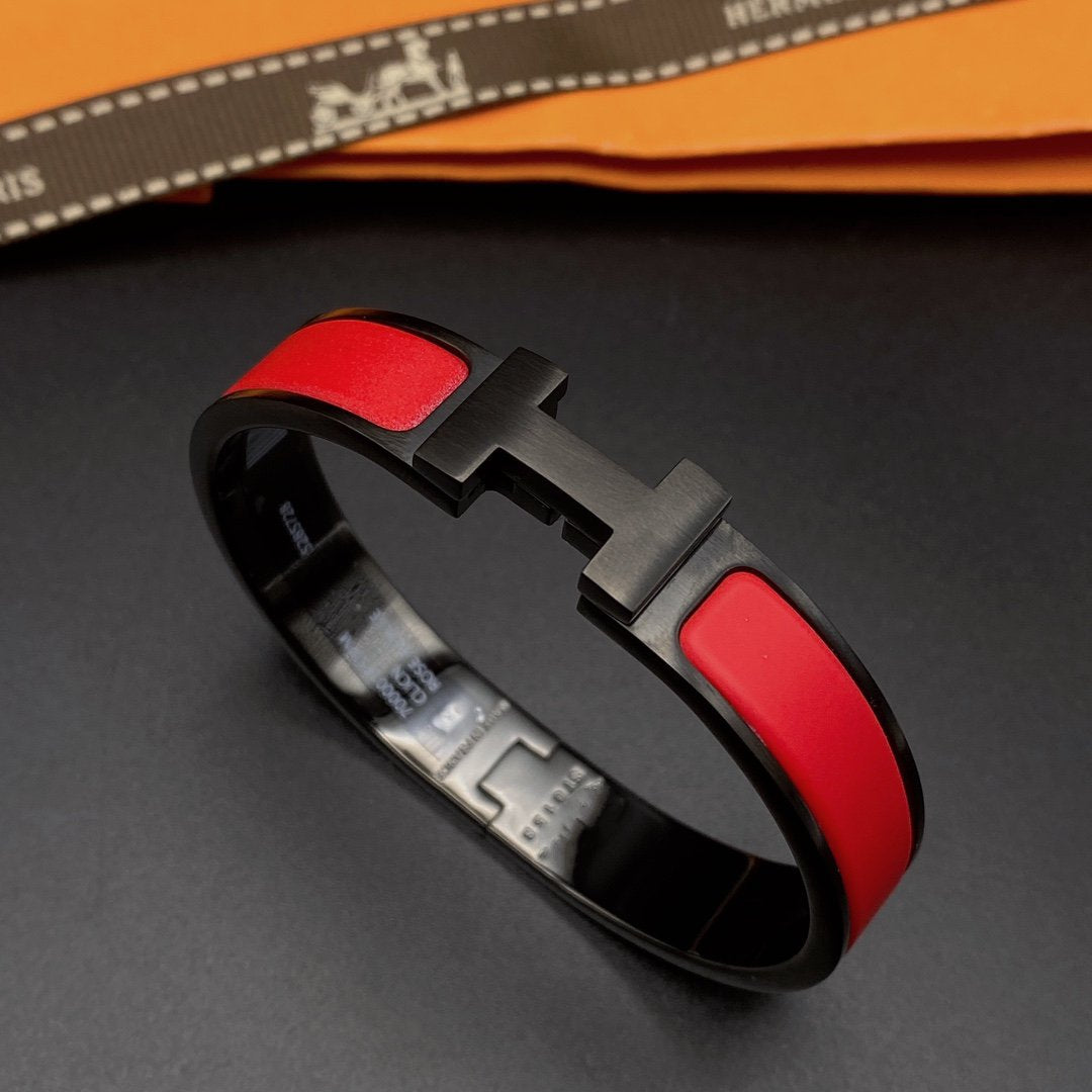 [Leaves]CLIC HM SO BLACK RED BRACELET