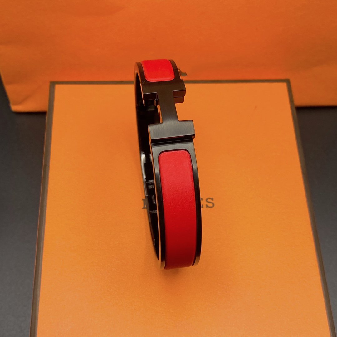 [Leaves]CLIC HM SO BLACK RED BRACELET