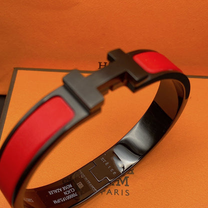 [Leaves]CLIC HM SO BLACK RED BRACELET