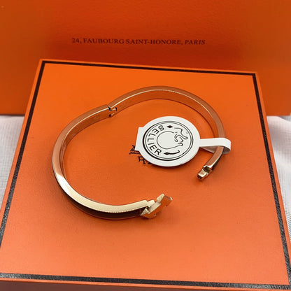 [Leaves]CLASSIC HM CLIC BLACK 8MM ENAMEL BRACELET
