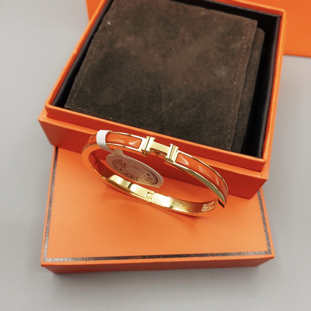 [Leaves]CLASSIC HM CLIC RED 8MM ENAMEL BRACELET