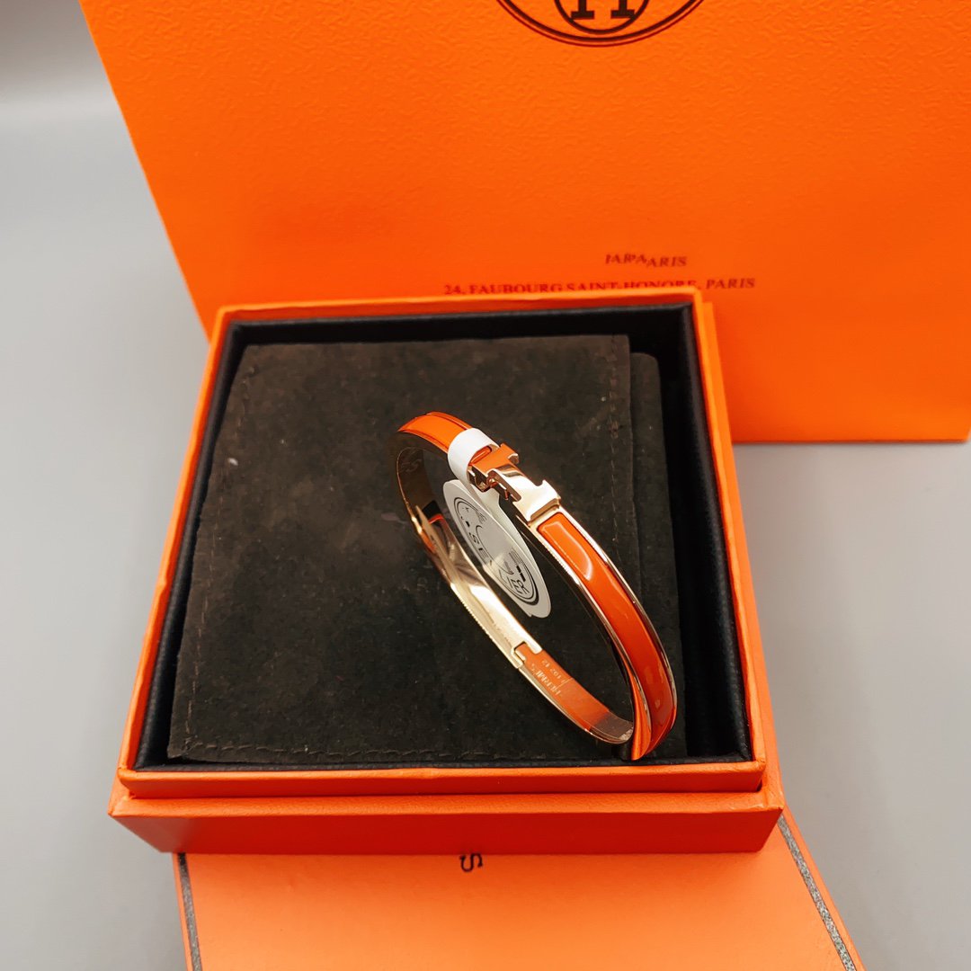 [Leaves]CLASSIC HM CLIC RED 8MM ENAMEL BRACELET