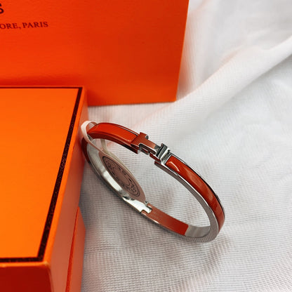 [Leaves]CLASSIC HM CLIC RED 8MM ENAMEL BRACELET