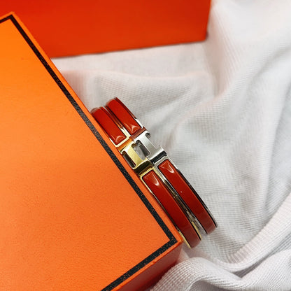 [Leaves]CLASSIC HM CLIC RED 8MM ENAMEL BRACELET