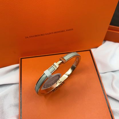 [Leaves]CLASSIC HM CLIC GREEN 8MM ENAMEL BRACELET
