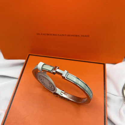 [Leaves]CLASSIC HM CLIC GREEN 8MM ENAMEL BRACELET