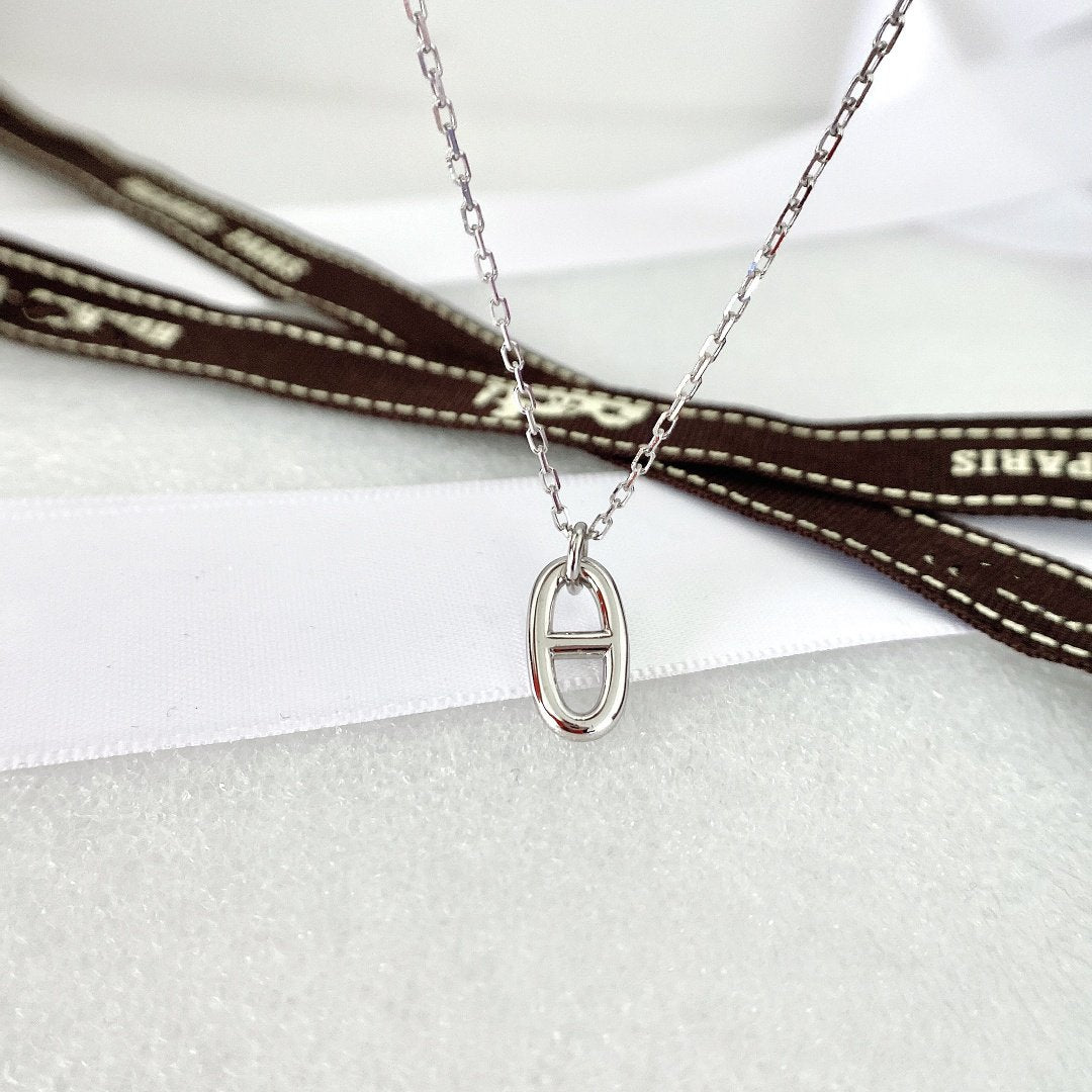 [Leaves]HM PIG NOSE NECKLACE