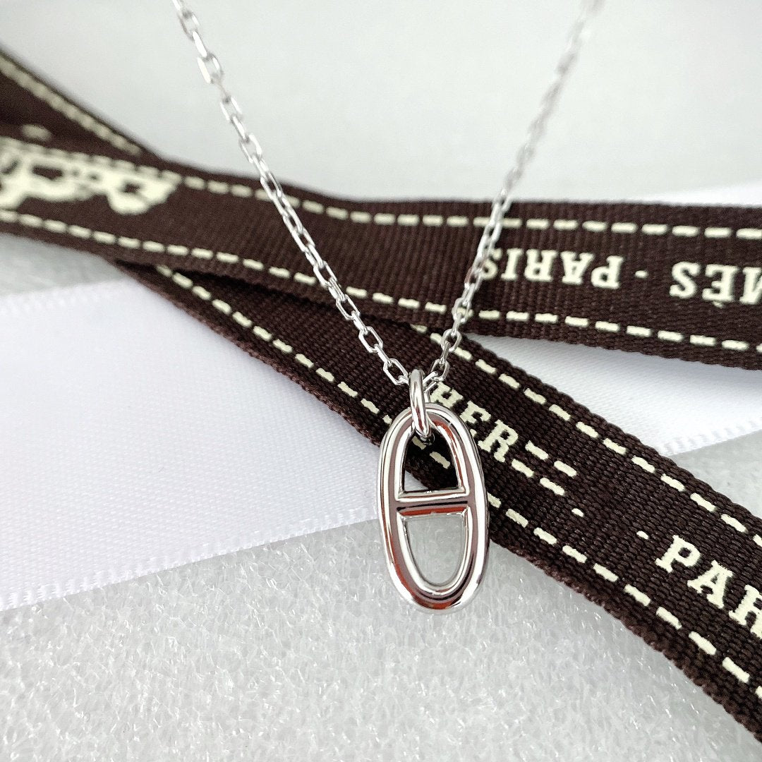 [Leaves]HM PIG NOSE NECKLACE