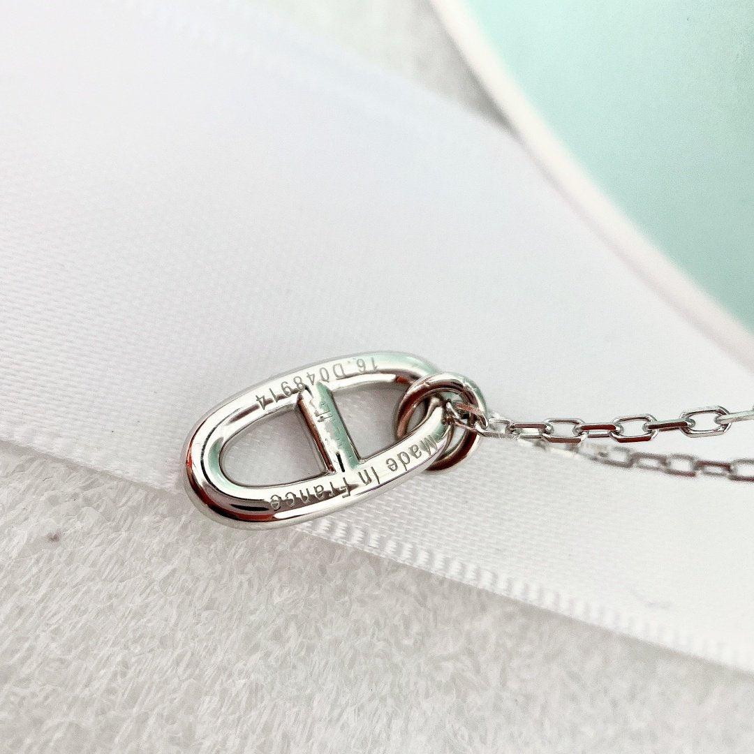 [Leaves]HM PIG NOSE NECKLACE