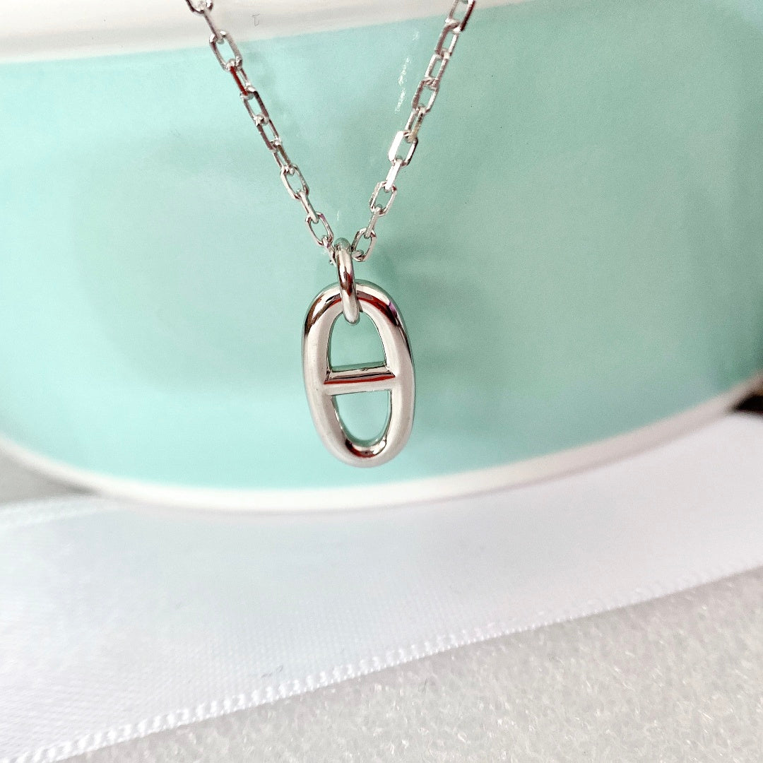 [Leaves]HM PIG NOSE NECKLACE