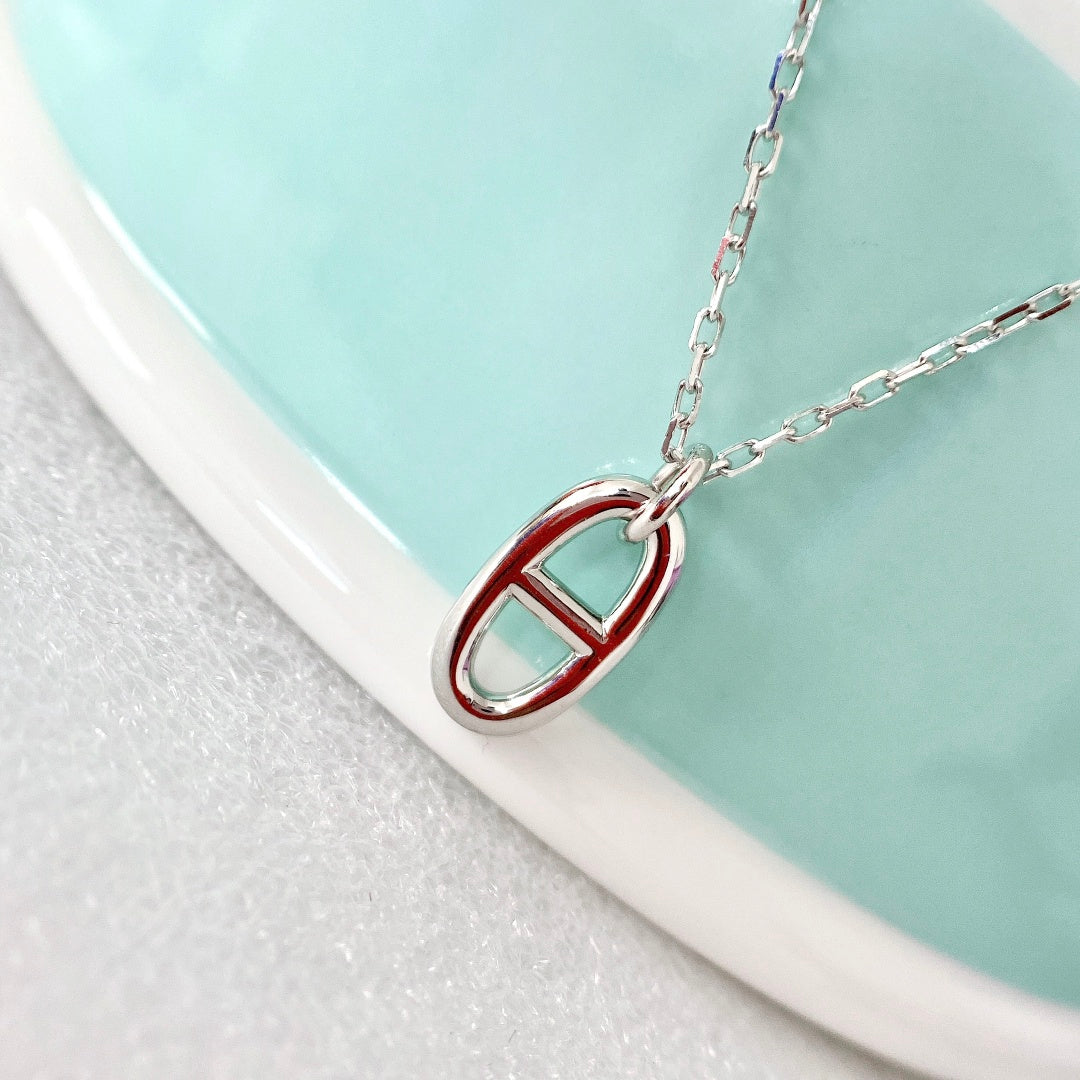 [Leaves]HM PIG NOSE NECKLACE