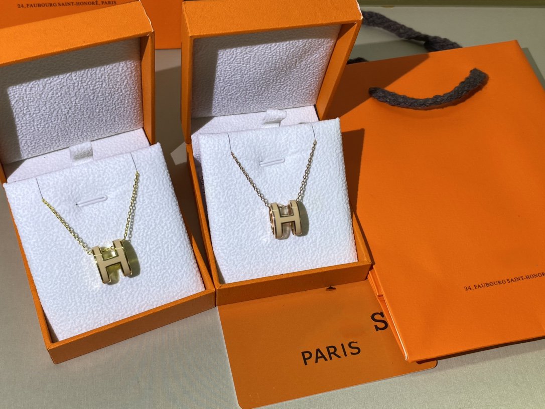 [Leaves]HM CLIC YELLOW ENAMEL GOLD NECKLACE