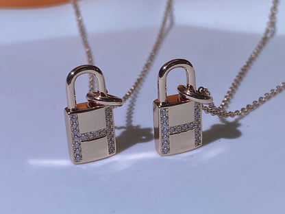 [Leaves]HM ADVANCED NICHE LOCK HEAD NECKLACE DIAMONDS