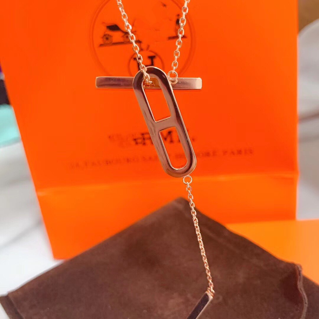 [Leaves]HM NECKLACE PLATINUM ROSE GOLD DIAMOND