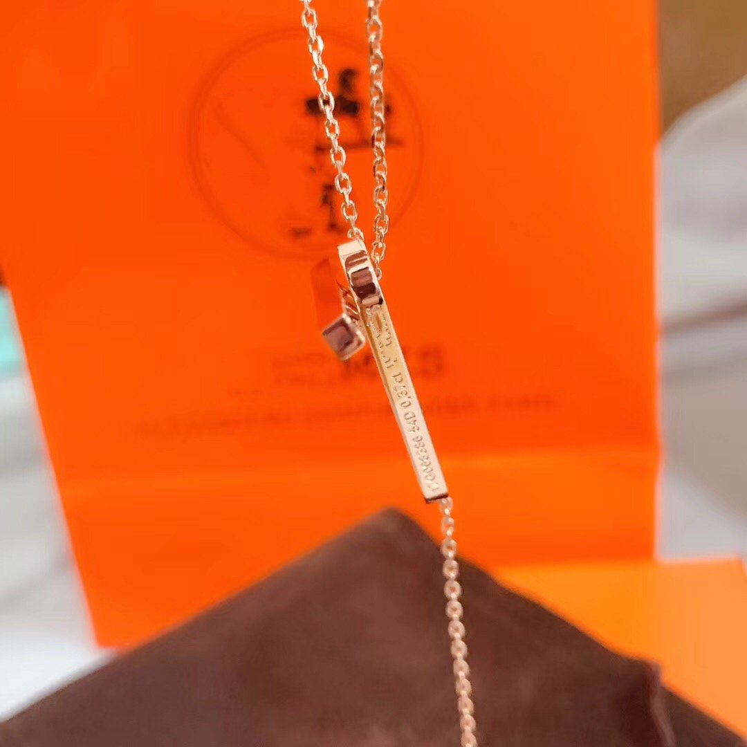 [Leaves]HM NECKLACE PLATINUM ROSE GOLD DIAMOND