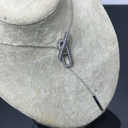 [Leaves]HM NECKLACE PLATINUM ROSE GOLD DIAMOND