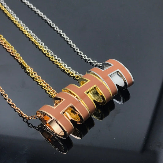 [Leaves]H NECKLACE BROWN