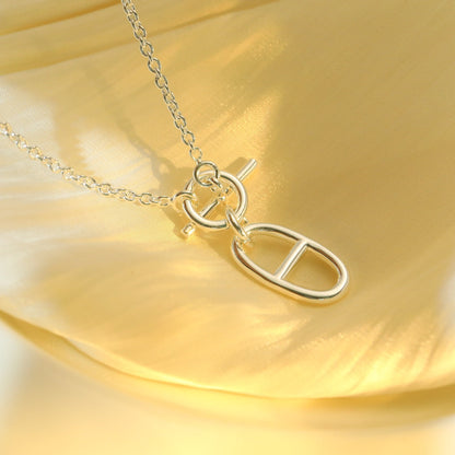 [Leaves]HM CHAINE D'ANCRE PENDANT NECKLACE STERLING SILVER