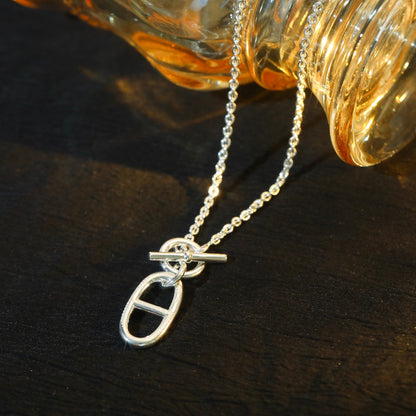 [Leaves]HM CHAINE D'ANCRE PENDANT NECKLACE STERLING SILVER