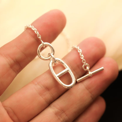 [Leaves]HM CHAINE D'ANCRE PENDANT NECKLACE STERLING SILVER