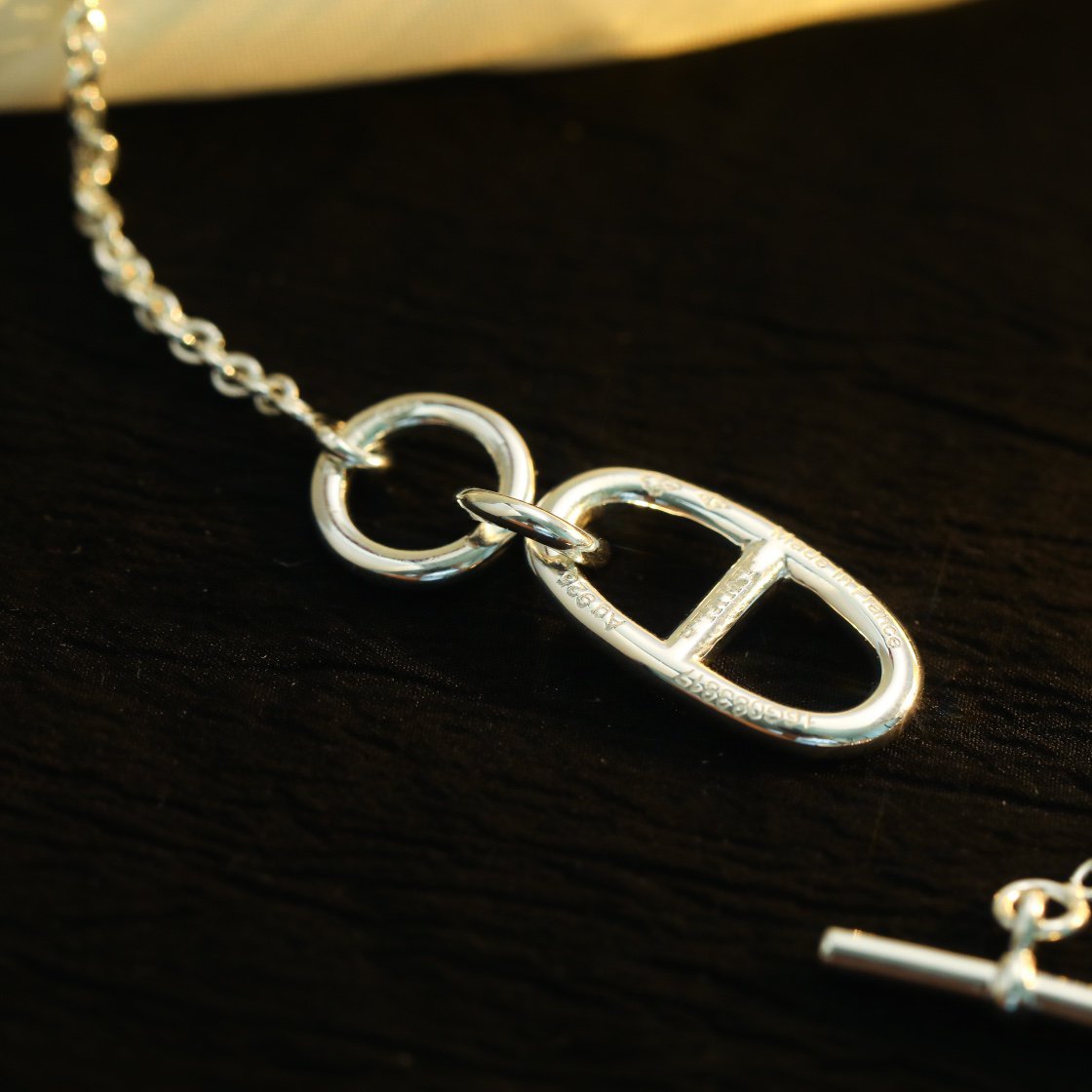 [Leaves]HM CHAINE D'ANCRE PENDANT NECKLACE STERLING SILVER