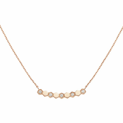 [Leaves]BEE MY LOVE DIAMOND NECKLACE