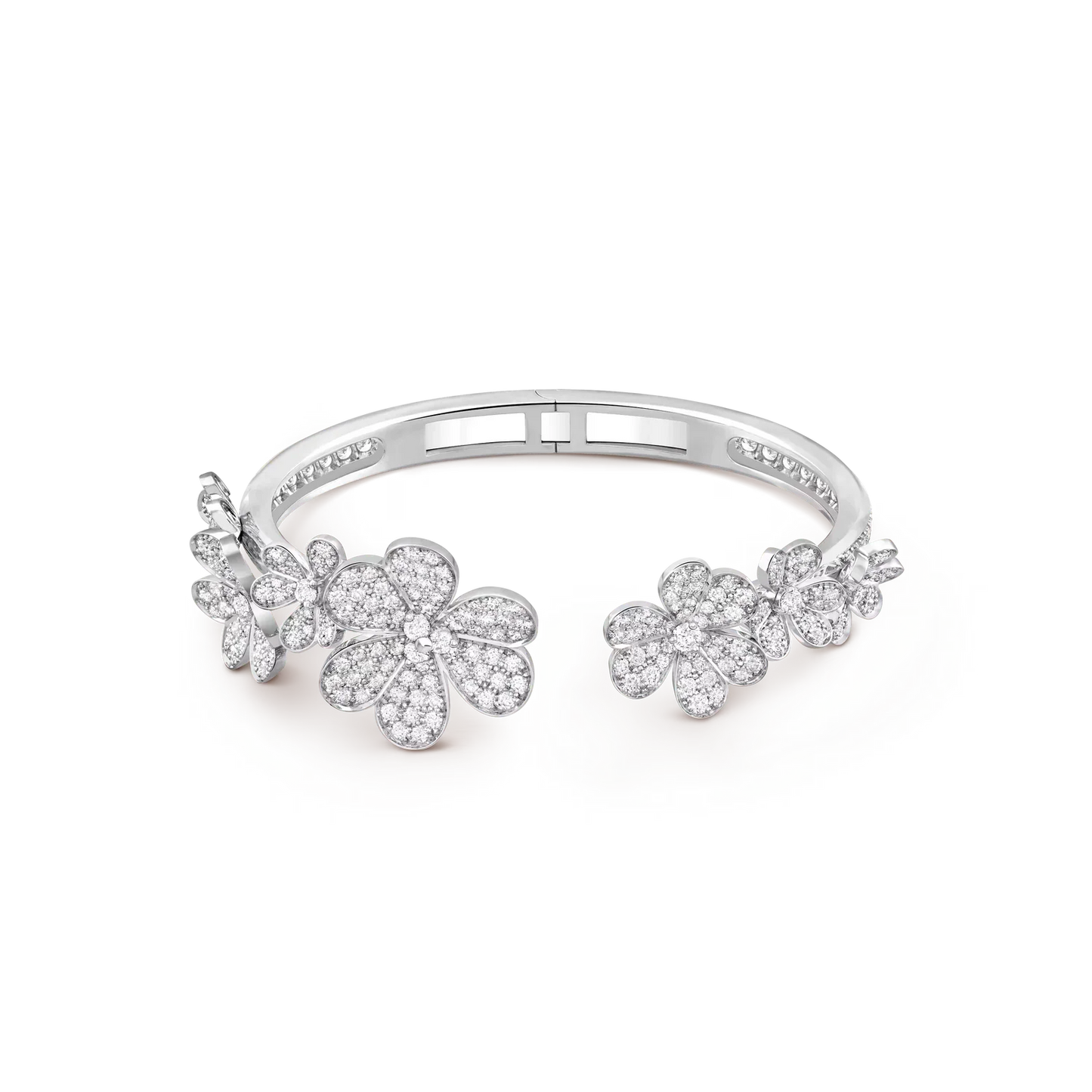 [Leaves]LUMINOUS BLOSSOM OPEN BANGLE