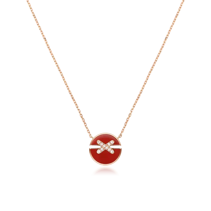 [Leaves]JEUX DE ROSE GOLD DIAMOND NECKLACE