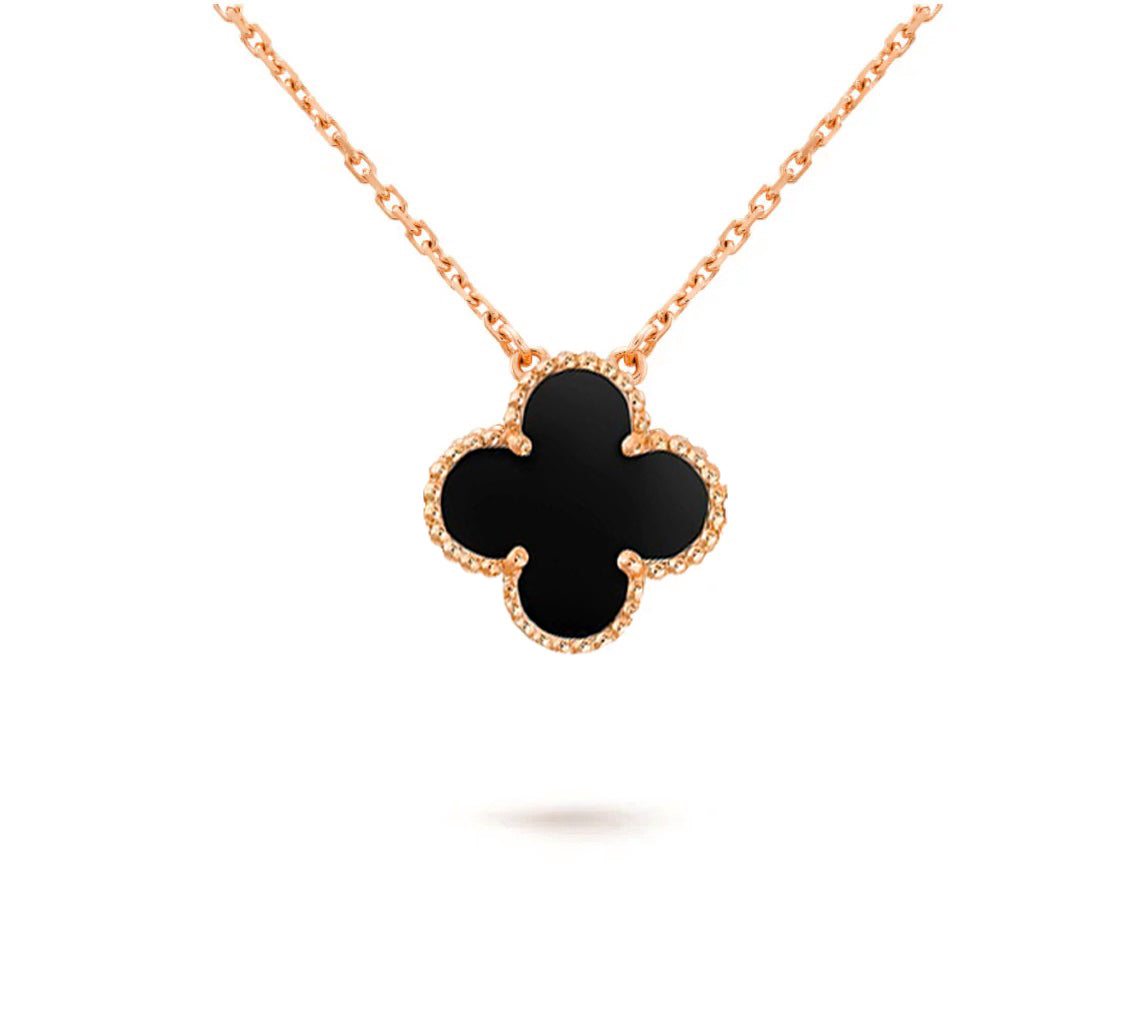 [Leaves]15MM CLOVER FLOWER PENDANT NECKLACE COLLECTION