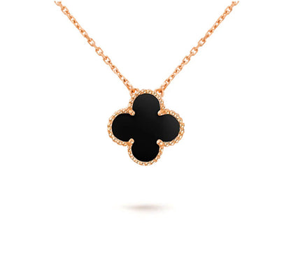[Leaves]15MM CLOVER FLOWER PENDANT NECKLACE COLLECTION